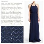 Revolve Maxi Dress Wedding Formal Sequins Blue Halter  Size 12 Photo 10