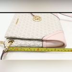 Michael Kors  Nicole Monogram Power Blush  Crossbody Triple Compartment Purse NWT Photo 11