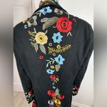 Paparazzi  Black Dress with Colorful Floral Embroidery Photo 3