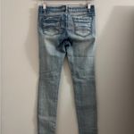 1115 Wheel Jeans Vintage Low Rise Skinny Size S (27x29) Distressed Stretch Blend Blue Photo 4