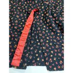 Vintage Cottagecore April Cornell Flax Blend Ditsy Floral Grunge Maxi Dress Sz M Black Size M Photo 6