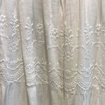 ZARA  White Eyelet Smocked Bodice Maxi Dress Puff Sleeve Square Neck Photo 5