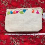 Shiraleah  | bag/pouch/clutch Paper straw shell with colorful tassel trim. Photo 5