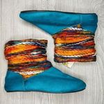 BEARPAW Natoma III Aztec-Inspired Travel Boot turquoise orange sz 13 booties sho Photo 0