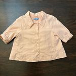 Antonio Melani  peach orange short sleeve button front jacket size 12 Photo 4