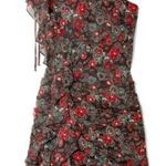 Veronica Beard "Ballard" One Shoulder Silk Floral Summer Mini Dress Photo 1