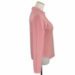 Loft Stretch Cozy Pink Casual Fleece Turtleneck Sweater Photo 2