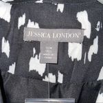 Jessica London BLACK WITH WHITE COW PRINT SPECKLES 12W TALL Photo 3