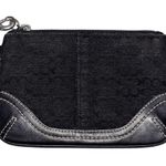 Coach Black Mini Monogrammed Wristlet Photo 3