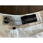 Levi's  women's white high waisted mom jean shorts, silver tab. Size 33 Photo 4
