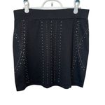 Rock & Republic  Mini Skirt‎ Studded Black Party Cocktail Clubbing Size 8 Photo 3