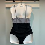 Beachsissi  black and white ruffled one piece swimsuit size Large Photo 5