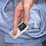 SheIn  Soft Blue Gathered Fabric Photo 2