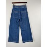 We The Free People Womens Jeans Blue Colette Wide Leg Utility Button Fly Size 25 Photo 8