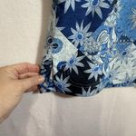 RipSkirt Blue Floral Paisley Patchwork Pull On Skirt Women L Hawaii Swim Pockets Size L Photo 6