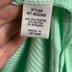 Zenana Outfitters Women’s Pullover Tunic V Neck Mint Green Ribbed Top Shirt Sz XL NWOT Photo 6