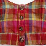 American Eagle  Outfitters Red Plaid Crop T… Photo 4