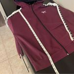 PINK - Victoria's Secret Sequinned Pink Victoria’s Secret full zip jacket, faux fur lined hood, graphic M Photo 12