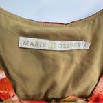 Marie Oliver  silk blend floral ruffle blouse sz S Photo 5