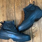 Women’s Keds lug sole leather Counter Climate Black Chuck Taylor High Photo 0