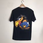 Disney  Mickey and Friends Black Short SleeveT-Shirt wrap around print size S Photo 1