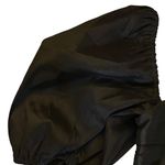 Lovers + Friends New  Savannah Cropped Top Black Puff Connected Sleeve‎ Size L Photo 2