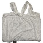 LC Lauren Conrad Lauren Conrad Flocked Ruffle Sleeveless Tank Top 3X Women's Shirt Pure White Photo 4