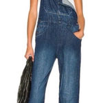 Free People  Women's Ziggy Denim Overalls in Inky Indigo Size Small Photo 0