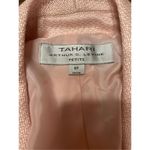 Tahari  Women's Pink 2 Button Career Blazer Jacket Size 6P Photo 4