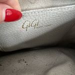 GiGi New York Chelsea Crossbody Gray Leather Slim Clutch Removable Chain Strap Photo 10