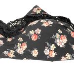 Stella McCartney  Small Black Grungy Flower Bandeau Bikini Top E1063 Women’s Photo 2