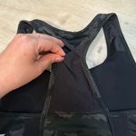 Fabletics  On-The-Go Medium Impact Black Camo Sports Bra Size M Photo 4