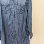 Rails Dark Wash Chambrah Denim Pullover Collared Shirt Midi Dress Sz Small 1650 Photo 4