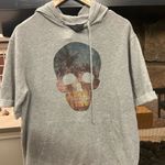 No Boundaries Hoodie  Heather Gray Knit Top 38-40 great shape Photo 0