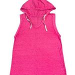 City Streets Womens Hoodie Pullover Sleeveless Vest Neon Pink Large Photo 0