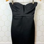 Solemio  Black Strapless Bodycon Mini Dress – Bustier Fit - Size - Small Photo 6