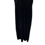 Karin Stevens Karin Stevens Womens Size 6 Black Velvet Vintage 90s Maxi Dress Scoop Neck Photo 2
