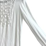 Sandro Paris Casey Lace Crepe Top Blouse Tunic Ecru Creme White Sz 2 Photo 7