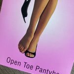 Unopened 2 Pair Open Toe Pantyhose sz Small Nude & Beige Tan Photo 1