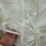 Xenia Boutique White Lace Tie Up Open Back Size 8 Women's Photo 6