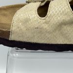 Birkenstock Betula Arizona Women Gold Snakeskin Sandal Slide Size 41 US L 10 Photo 9