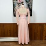 Nostalgic Vintage 1970s Kveta Sherman Oaks Swiss Dot Maxi Dress! Size 6 Photo 2