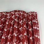 Roommates  Boho Floral Burnt Orange Short Sleeve Shirt Size Medium Photo 2