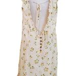 Free People Women Size Small Cactus Flower Lemon Like a Lady Mini Dress Photo 4