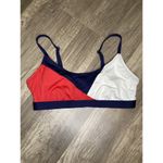 Kona Sol ™ Women's Colorblock Red White Blue Bralette Bikini Top Size M Photo 2