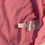 J.Crew EUC Teddie Pink Cotton Red Heart Pullover Sweater Sz L - Small hole Photo 7