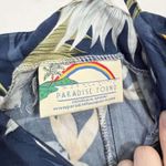 Paradise Found Made in Hawaii Hawaiian Foral Spaghetti Short Dress L Multicolor Blue Size L Photo 2