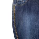 Catherine’s Straight Leg Jeans Rhinestone Tuxedo Stripe Dark Wash Denim 20WP Blue Size undefined Photo 2