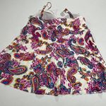 Womens Paisley Print Swim Top With Padded Cups & Adjustable Straps Photo 1