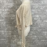 HAVANA Cream Textured Distressed Long Sleeve Top Photo 1